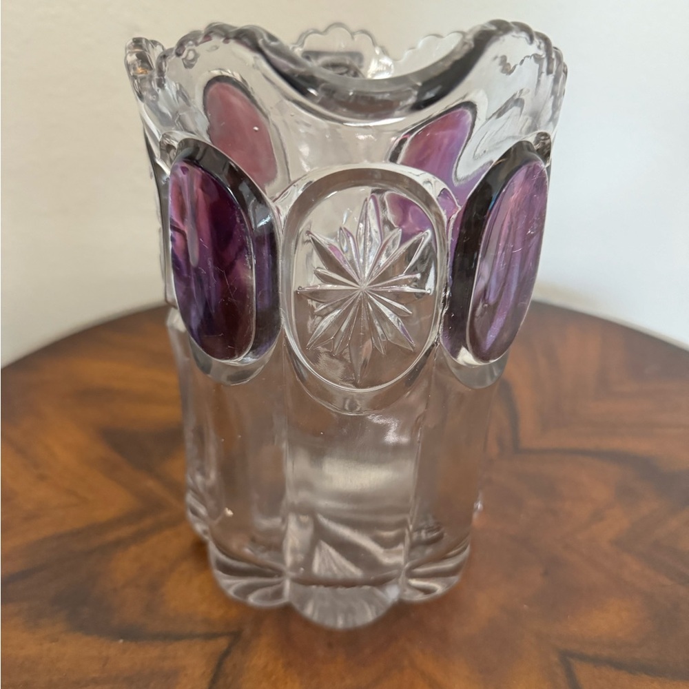 Antique Pitcher by: US Glass Co. EPAG 15155 pattern Nobby Bull’s Eye, Cromwell - Picture 7 of 13